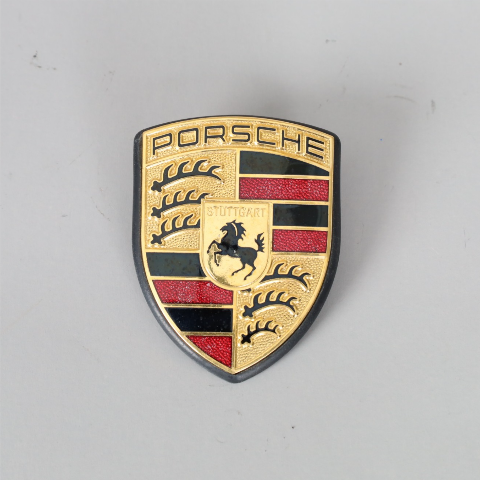Porsche 911 Boxster Cayman Cayenne Hood Emblem Crest Badge OEM 99655921101 Gold