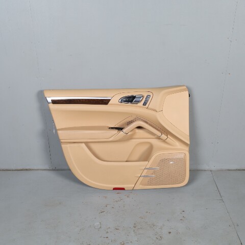 2011-2018 Porsche Cayenne 958 Left Front Door Panel Luxor Beige Leatherette