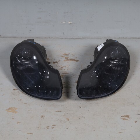 1999-2001 Porsche 911 996 Boxster 986 Junyan Headlight Set Pair OEM