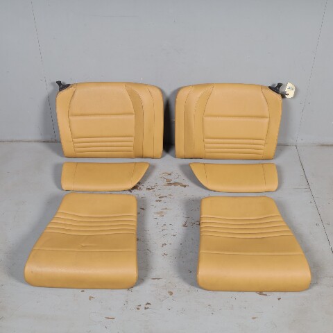1999-2004 Porsche 911 996 Cabrio Rear Seat Set Leatherette Savanna OEM