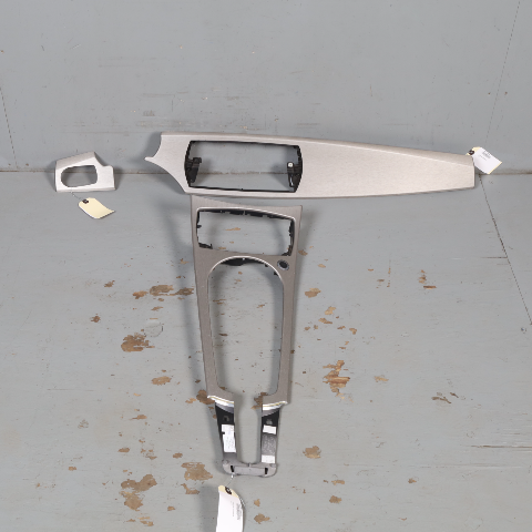 2003-2008 BMW Z4 E85 Dash Center Console Trim Set Aluminium 51457036358