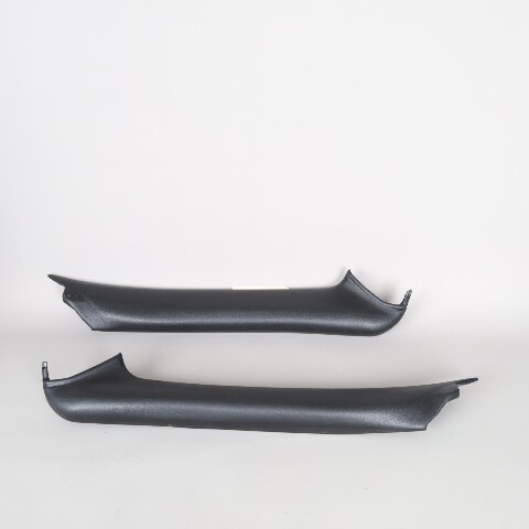 2000-2004 Porsche 911 Convertible Left Windshield Pillar Molding Pair Set Black OEM