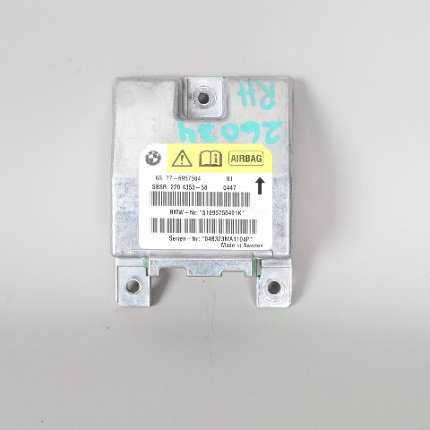2004-2005 BMW 645ci E64 Right B-Pillar SRS Bag Sensor 65776953009 OEM