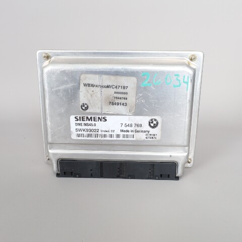 2005 BMW X3 Engine Computer Module ECU ECM DME 7549143 OEM