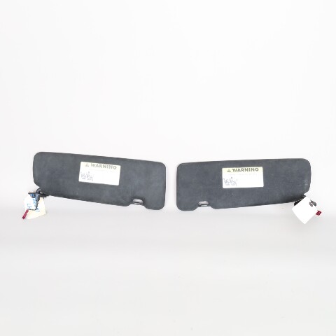2006-2010 BMW 650i M6 E63 Coupe Sun Visor Set Pair Alcantara OEM