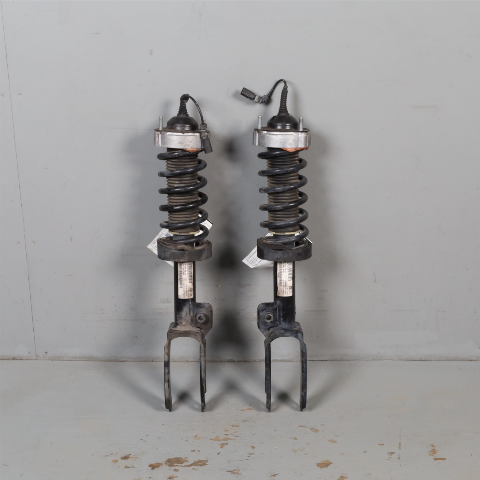 2011-2018 Porsche Cayenne Front Strut Shock Absorbers "Active" Pair OEM