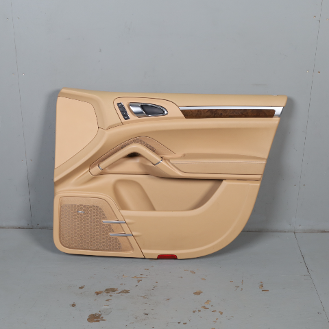 2011-2018 Porsche Cayenne 958 Right Front Door Panel Leatherette Beige OEM
