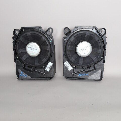 2008-2013 BMW 328i 335i M3 X1 Floor Speaker Subwoofer Set Pair 65139143143 OEM
