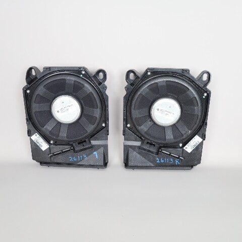2008-2013 BMW 328i 335i M3 X1 Floor Speaker Subwoofer Set Pair 65139143143 OEM