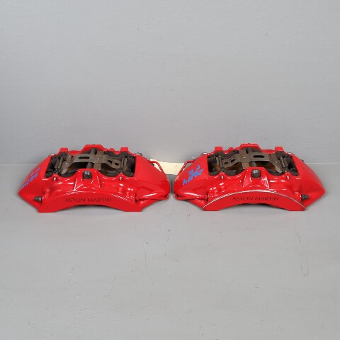 2019-2023 Aston Martin DB11 Volante 4.0 Front Brembo Brake Caliper Set Red OEM