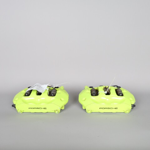 2015-2018 Porsche Cayenne Hybrid Rear Brake Calipers Brembo Green OEM