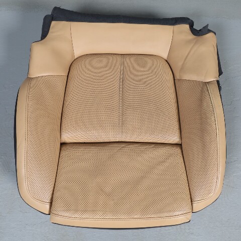 2011-2018 Porsche Cayenne Left Driver Seat Bottom Cushion Beige Leather OEM