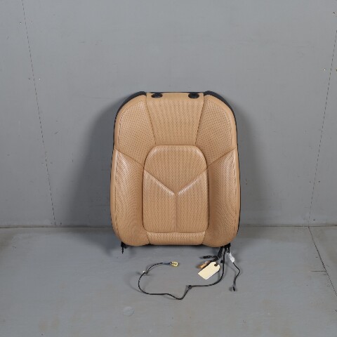 2011-2018 Porsche Cayenne Left Seat Upper Back Cushion Beige Leather OEM