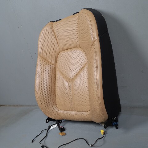 2011-2018 Porsche Cayenne Right Seat Upper Back Cushion Beige Leather OEM