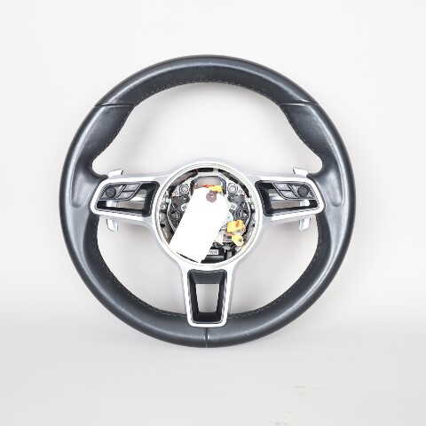 2015-2018 Porsche Cayenne Black Heated Steering Wheel OEM 95834780411