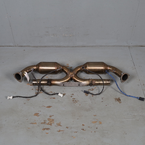 2002-2004 Porsche 911 996 3.6 Exhaust Manifold Downpipe Pair Aftermarket
