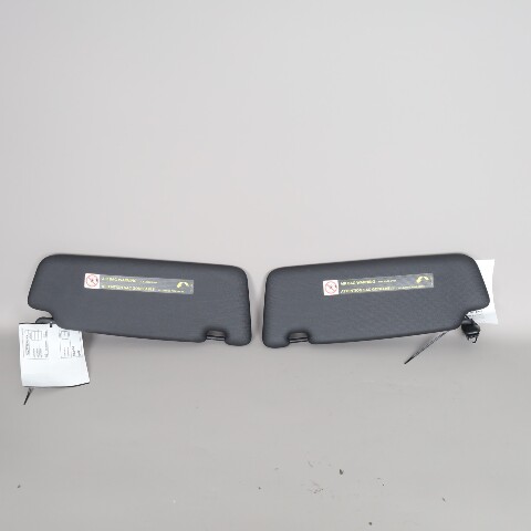 2013-2016 Audi A4 S4 Black Sun Visor Set Right / Left Pair OEM