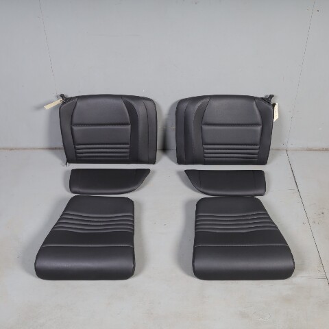 2000-2004 Porsche 911 996 Convertible Rear Seat Set Upper Lower Black OEM