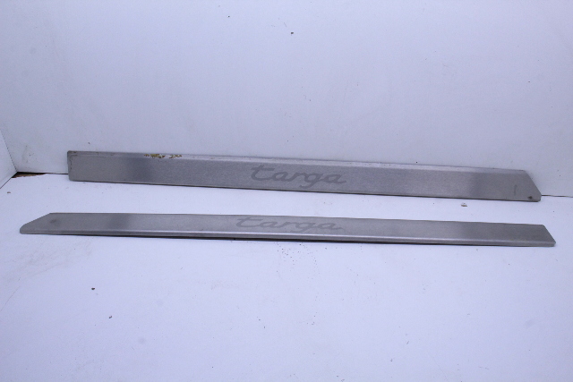 1995 1996 1997 1998 Porsche 911 993 Stainless Steel Door Sill Trim "Targa" Pair OEM
