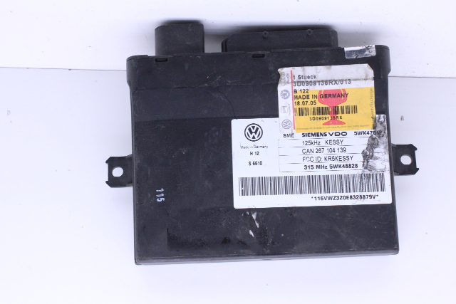 2004-2007 Volkswagen Touareg Keyless Entry Control Module 3D0909135RX OEM