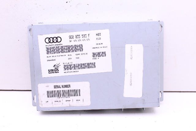 Audi Volkswagen Sirius XM Satellite Radio Control Module 8E0035593F OEM