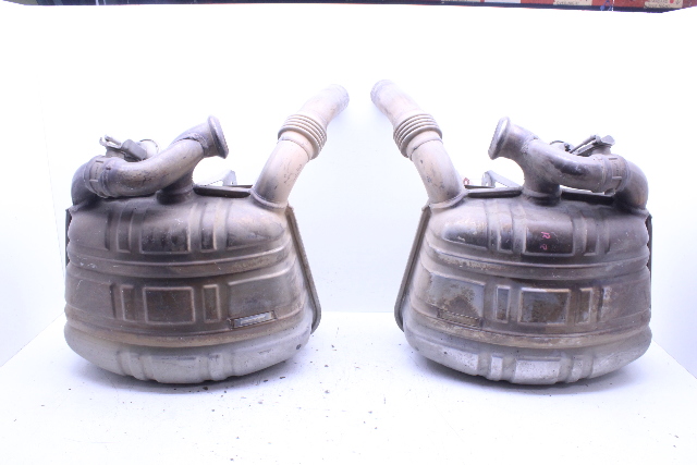2002-2004 Porsche 911 996 Eisenmann Valved Sport Exhaust Mufflers Pair OEM