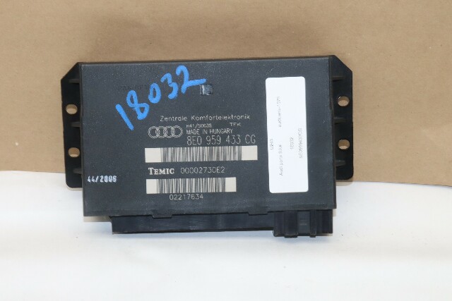 2006 2007 2008 Audi A4 Theft Locking Comfort Control Module CCM OEM