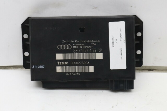 2007 2008 Audi A4 Theft Locking Comfort Control Module OEM