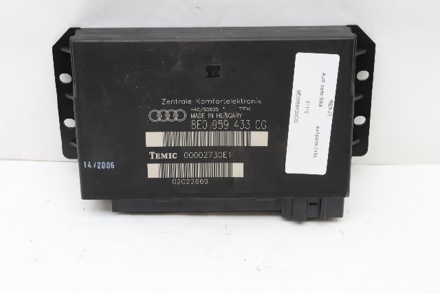 2006 2007 2008 Audi A4 Theft Locking Comfort Control Module CCM OEM