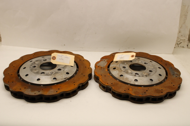2014 2015 2017 Audi R8 Brake Rotor Disc Rear Pair OEM