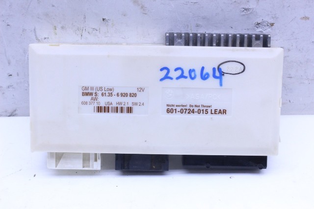 1996-2003 BMW 528i 540i M5 740i General Basic Control Module - 61356920820 OEM