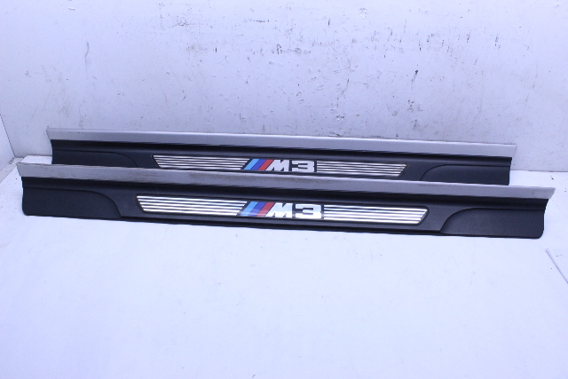 2001-2006 BMW M3 Door Sill Step Trim Plate Right Left Pair OEM
