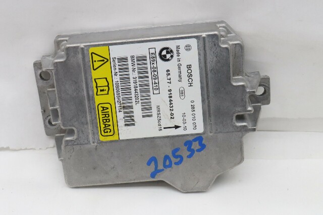 2011 BMW M3 Crash Impact Diagnostic Control Module - 65779184432