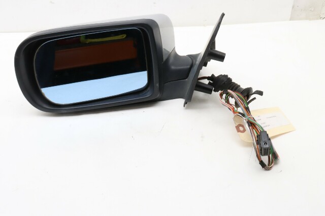 1999 2000 2001 BMW 740i E38 Door Mirror Left Side View Bad Glass