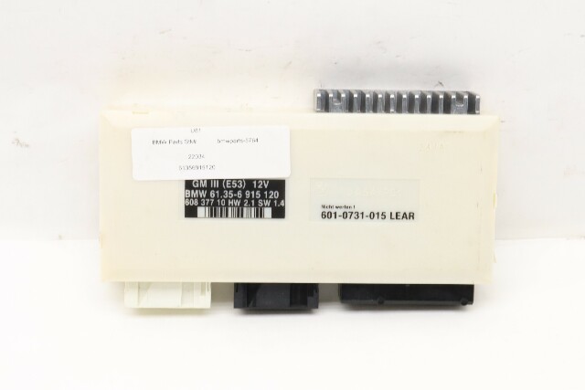 2001 BMW X5 General Basic Body Control Module BCM OEM