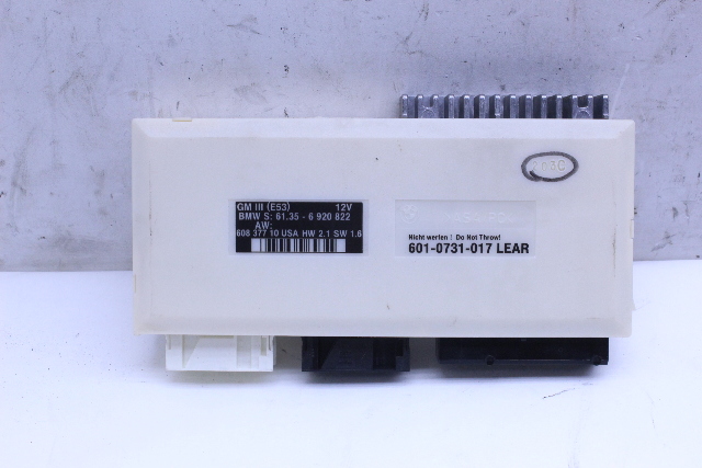 2002 2003 BMW X5 Body Control Module BCM - 61356920822 OEM