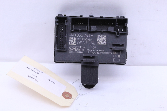 2018 Audi A4 Front Door Control Module Left - 4M0959793H OEM