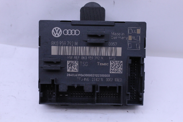2011 2012 Audi Q5 Front Door Control Module Right - 8K0959792M OEM