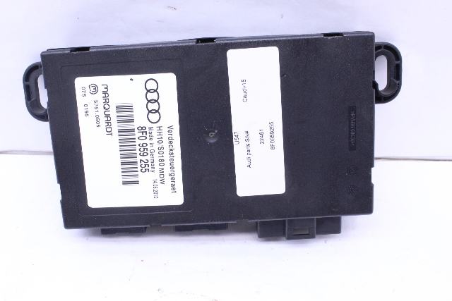 2010-2017 Audi A5 S5 Convertible Roof Control Module 8F0959255 OEM