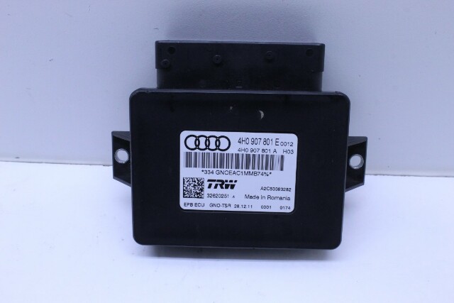 2012 Audi A7 C7 Parking Brake Control Module - 4H0907801F OEM