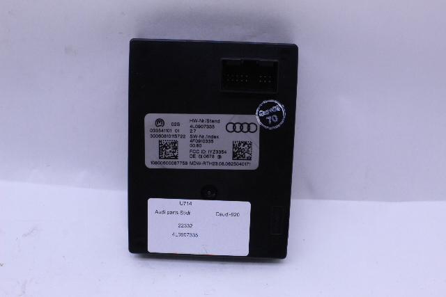 2007 2008 Audi Q7 Keyless Entry Control Module - 4L0907335 OEM