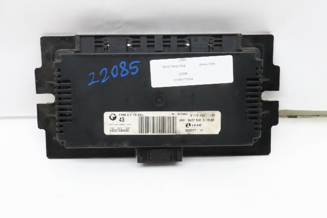 2008 BMW X5 E70 Footwell Light Control Module 61359170454 OEM