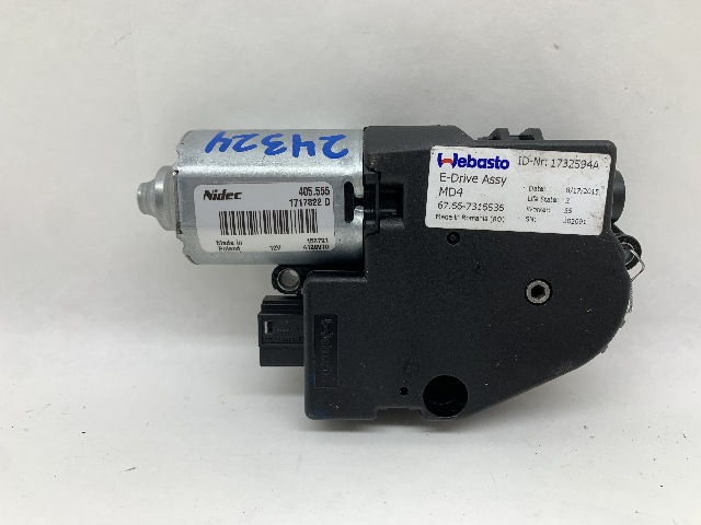 2016 BMW 328xi GT Sunroof Drive Motor 67617316536 OEM