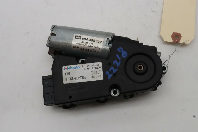 2001-2006 BMW 325i 330i M3 Sunroof Drive Motor - 67616928756 OEM