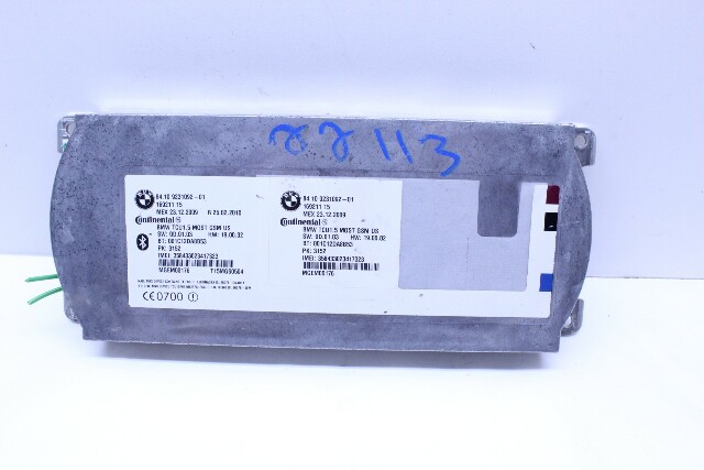 2008 BMW 328xi Bluetooth Communication Control Module - 84109231092 OEM