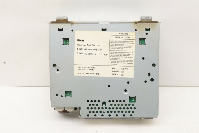 2000 BMW 528i E39 Radio Stereo Navigation Receiver - 65106902718 OEM