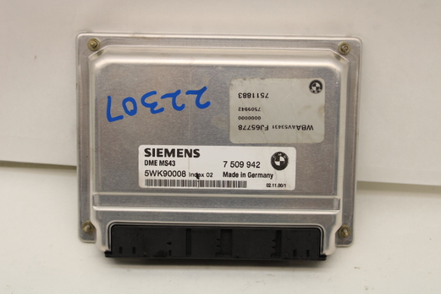 2001 BMW 330i Engine Computer Module ECU ECM DME OEM