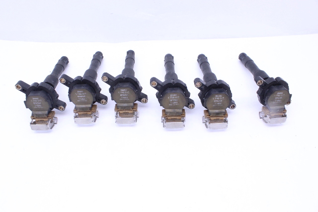 BMW 323i 325i 328i 330i 525i 528i 540i 740i X5 Z3 M3 M5 Ignition Coil Set of 6 - 12131748017 OEM