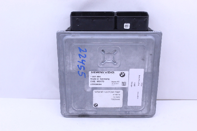 2007 BMW 530i Engine Computer Module ECU ECM DME - 12147563556 OEM