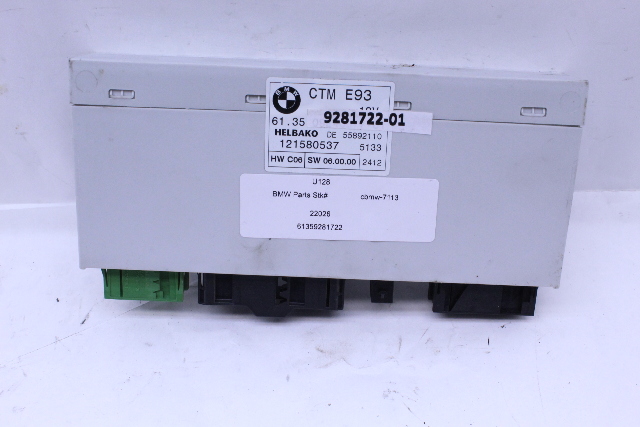 2007-2013 BMW 328i 335i M3 Convertible Top Control Module OEM